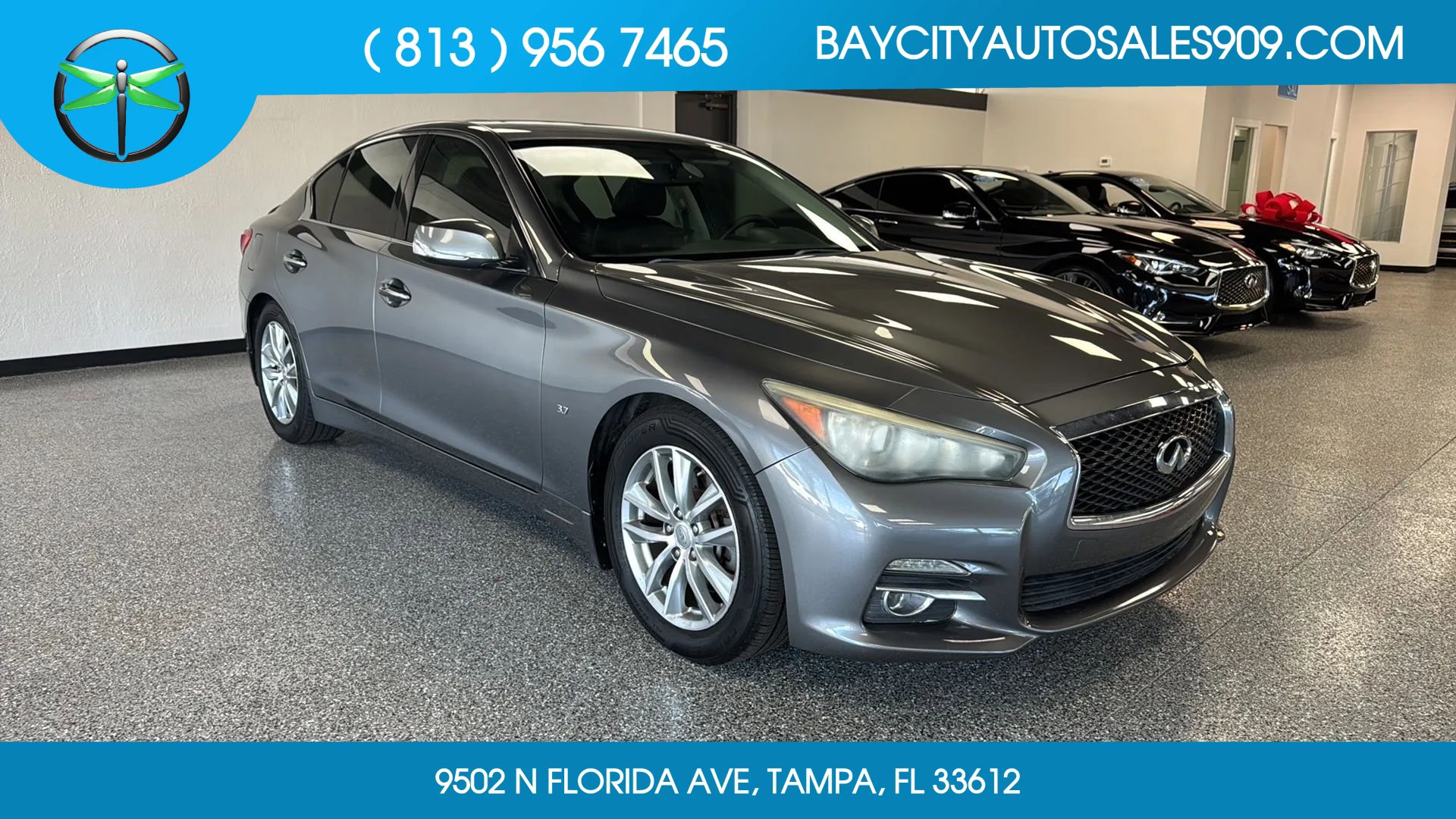 Used 2014 INFINITI Q50 Premium w/ Spare Tire Package RWD image 1