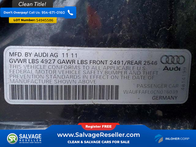 Used 2012 Audi A4 2.0T Premium Plus AWD/4WD image 16