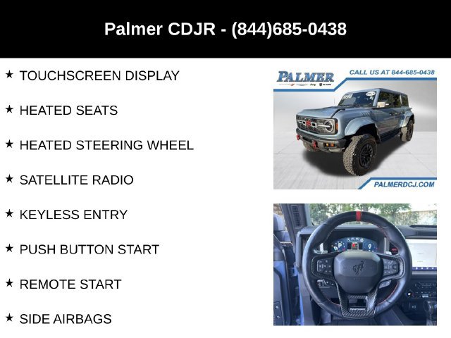 Used 2024 Ford Bronco Raptor w/ Interior Carbon Fiber Pack 6 AWD/4WD image 12