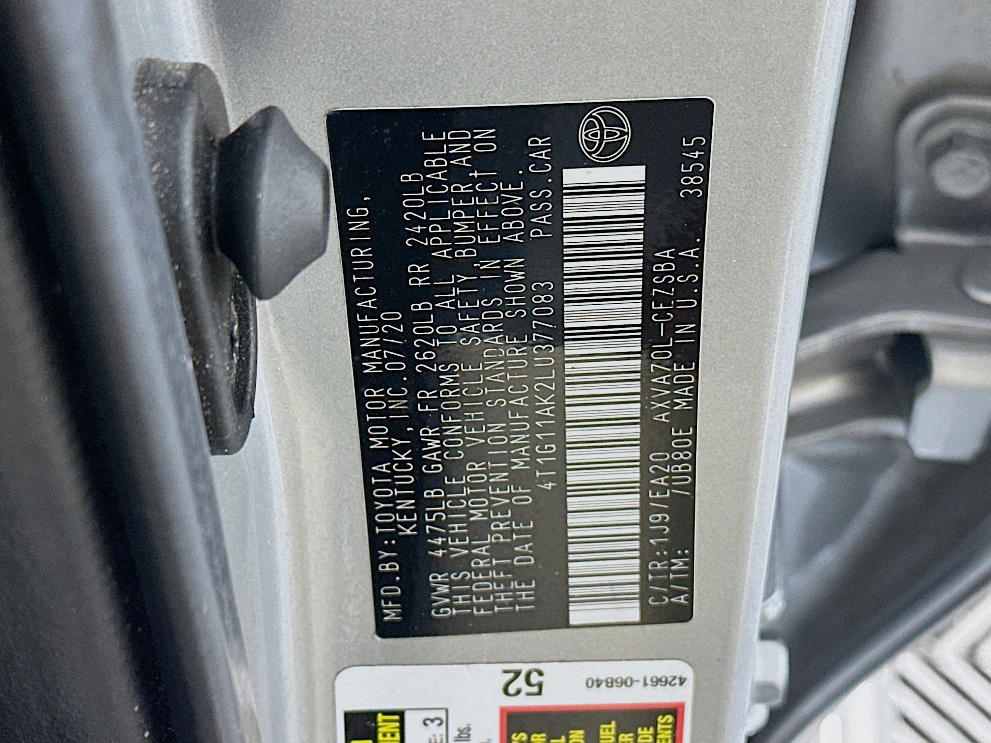 Used 2020 Toyota Camry SE FWD image 12