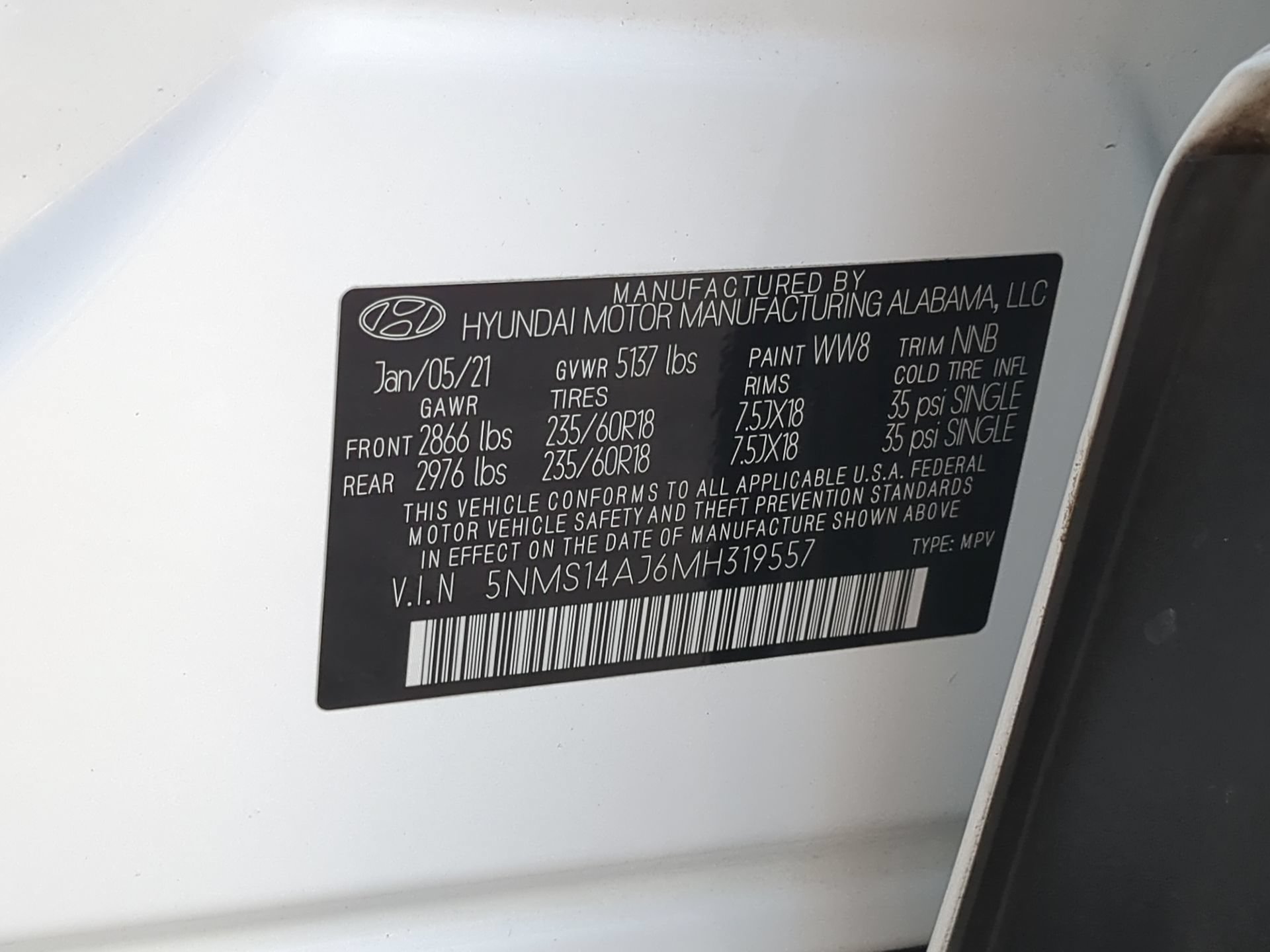 Used 2021 Hyundai Santa Fe SE w/ Cargo Package FWD image 68