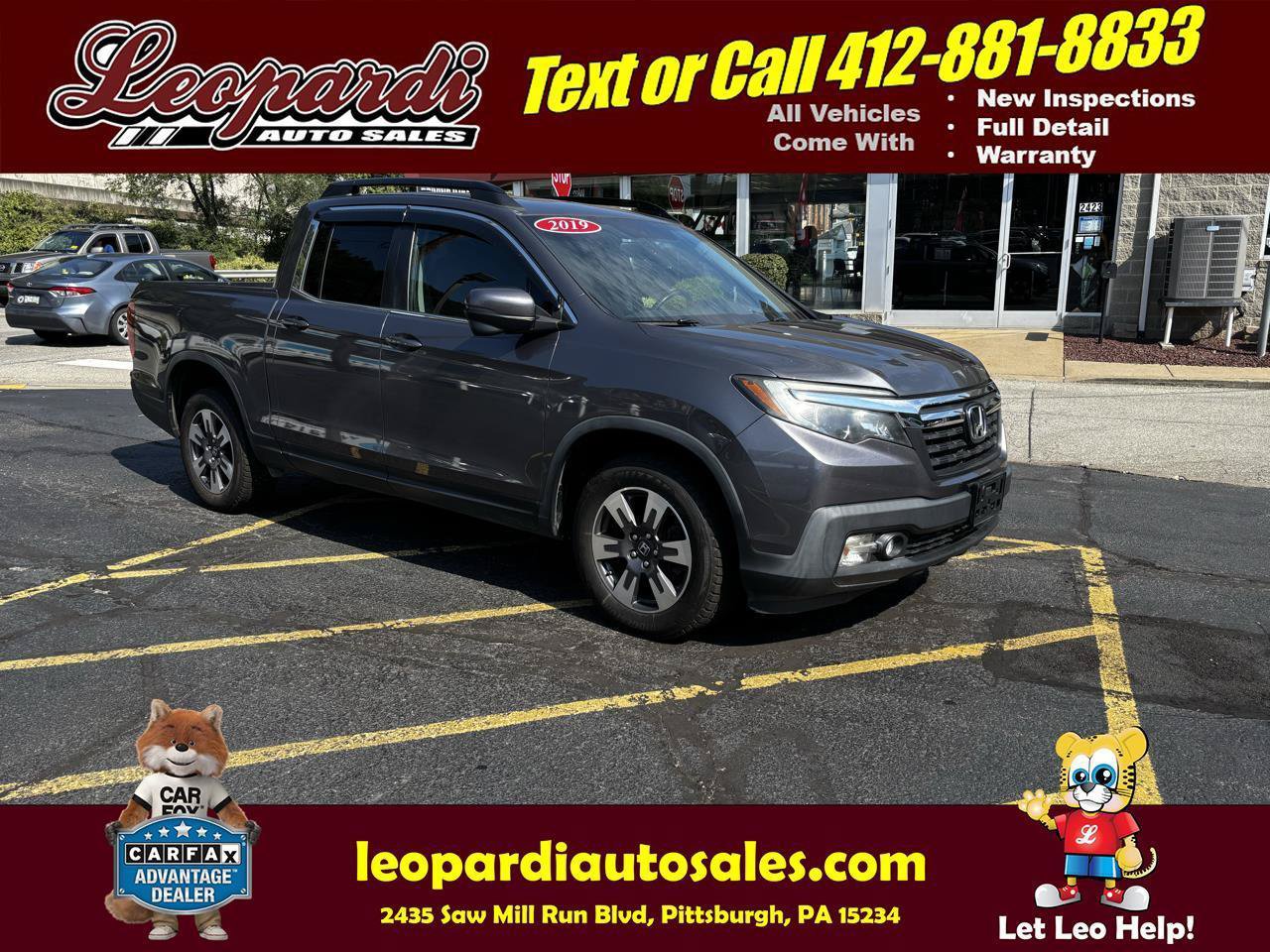 Used 2019 Honda Ridgeline RTL-T image 1