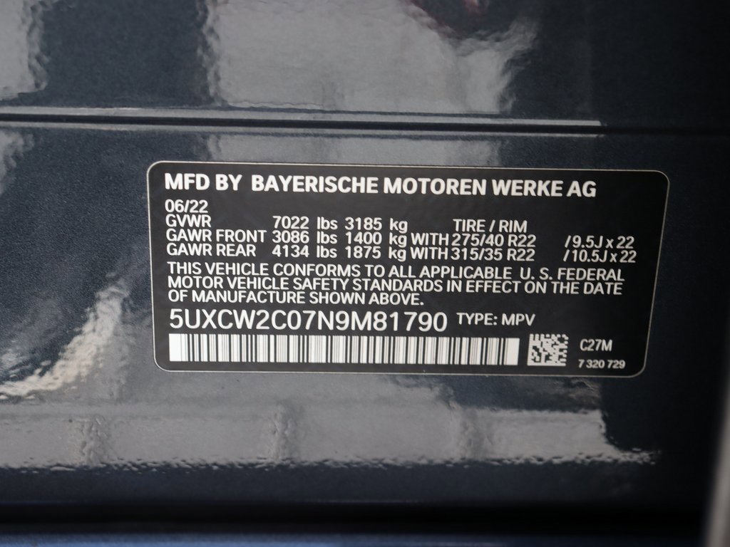 Used 2022 BMW X7 xDrive40i w/ M Sport Package image 54