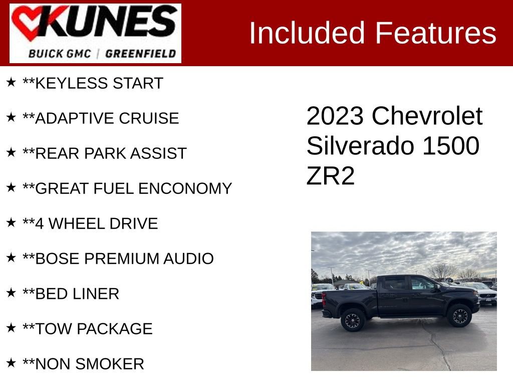Used 2023 Chevrolet Silverado 1500 ZR2 w/ Technology Package image 3