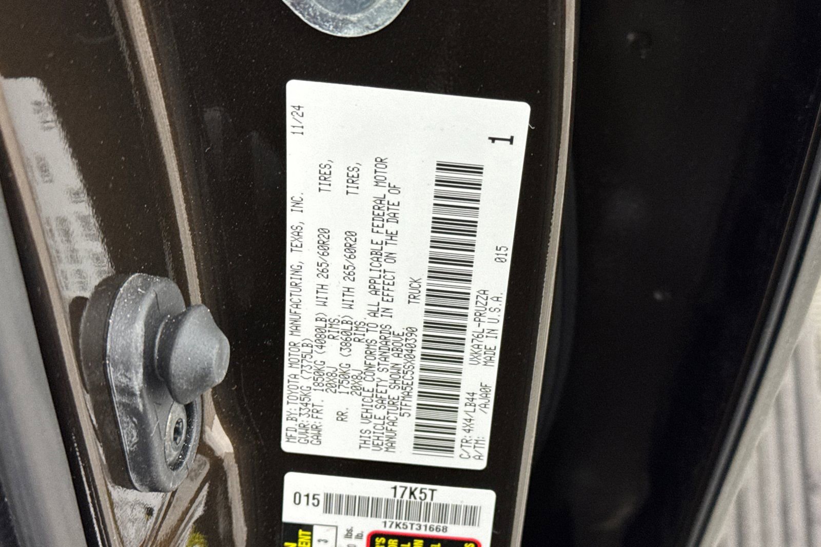 New 2025 Toyota Tundra 1794 Edition AWD/4WD image 27