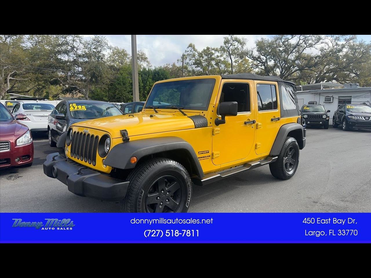 Used 2015 Jeep Wrangler Unlimited Sport w/ Quick Order Package 24S
