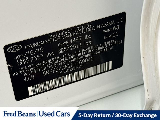 Used 2015 Hyundai Sonata SE FWD image 28