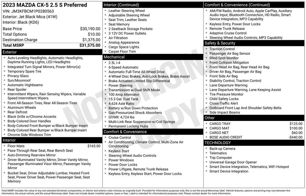 Used 2023 MAZDA CX-5 AWD 2.5 S w/ Preferred Package image 4