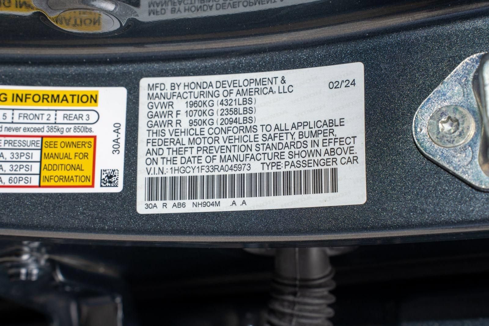 Certified 2024 Honda Accord EX image 36