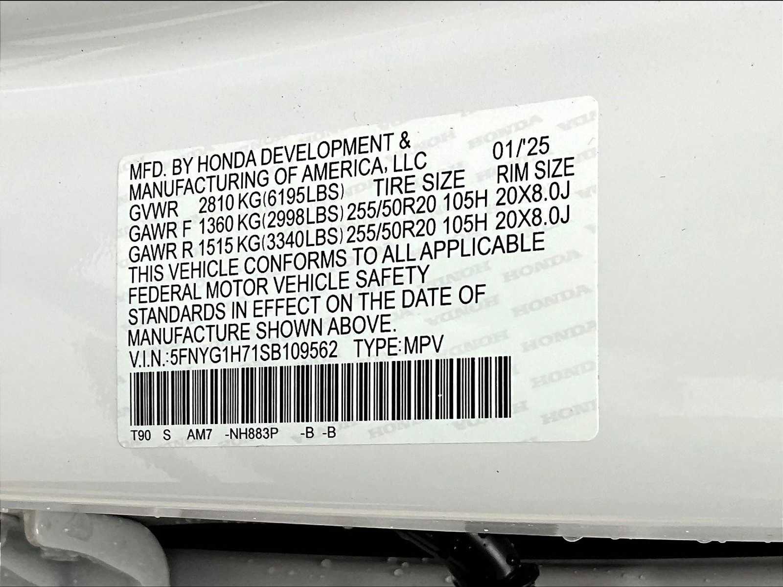 New 2025 Honda Pilot Touring image 17