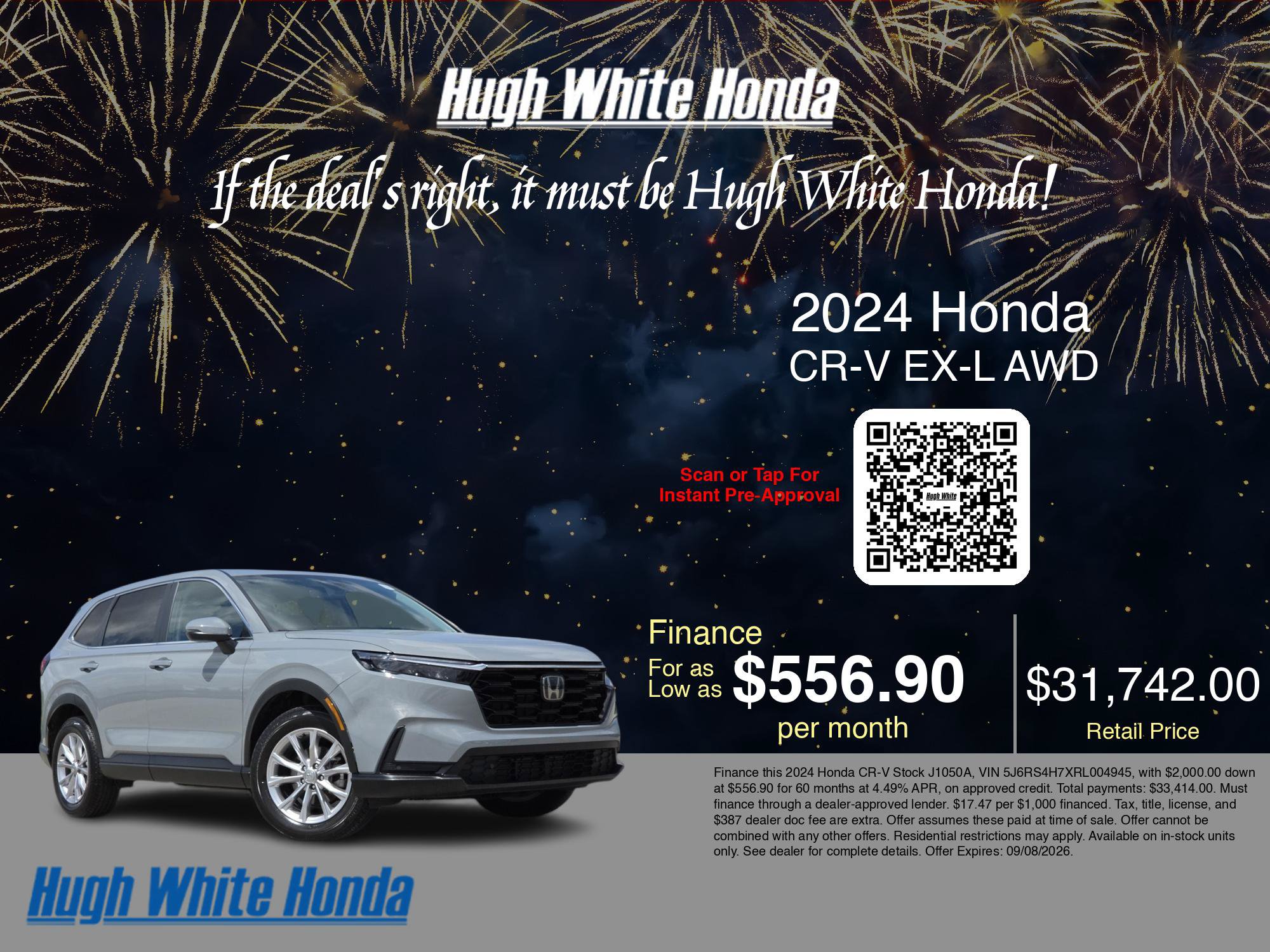 Used 2024 Honda CR-V EX-L image 3