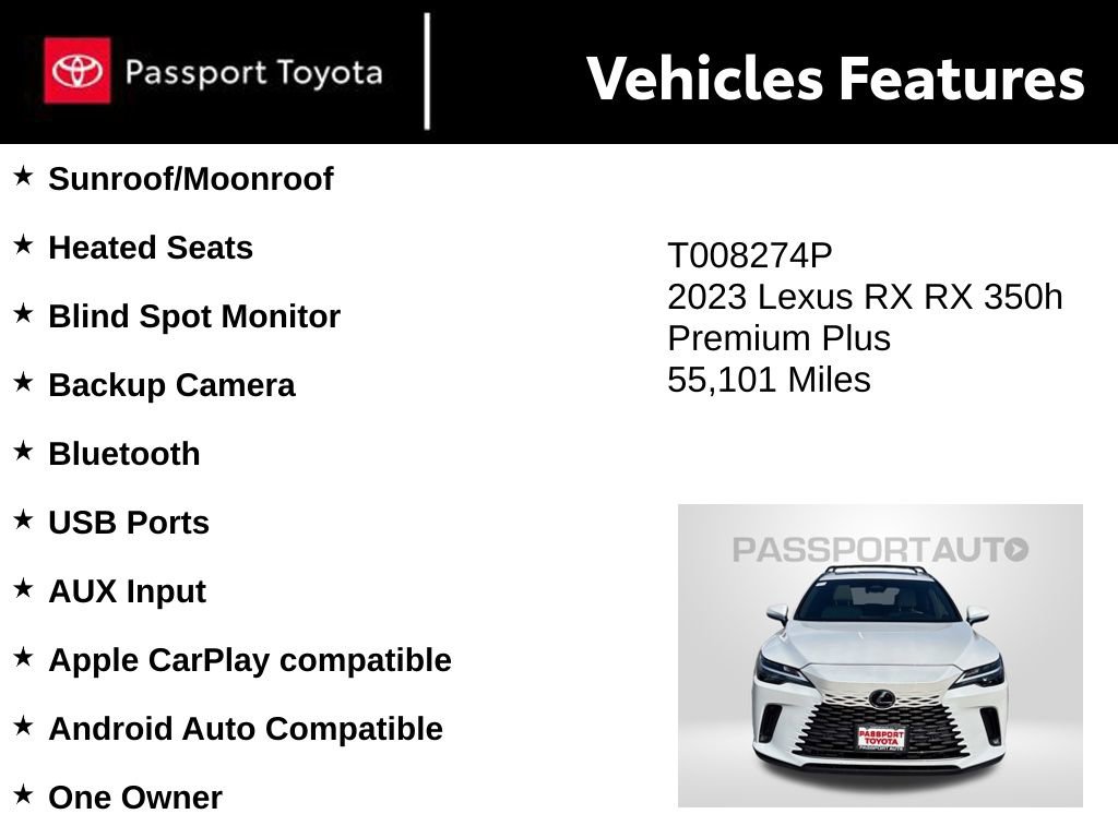 Used 2023 Lexus RX 350h w/ Cold Area Package AWD/4WD image 10
