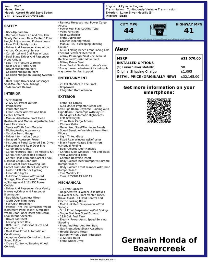 Used 2022 Honda Accord Sport image 29