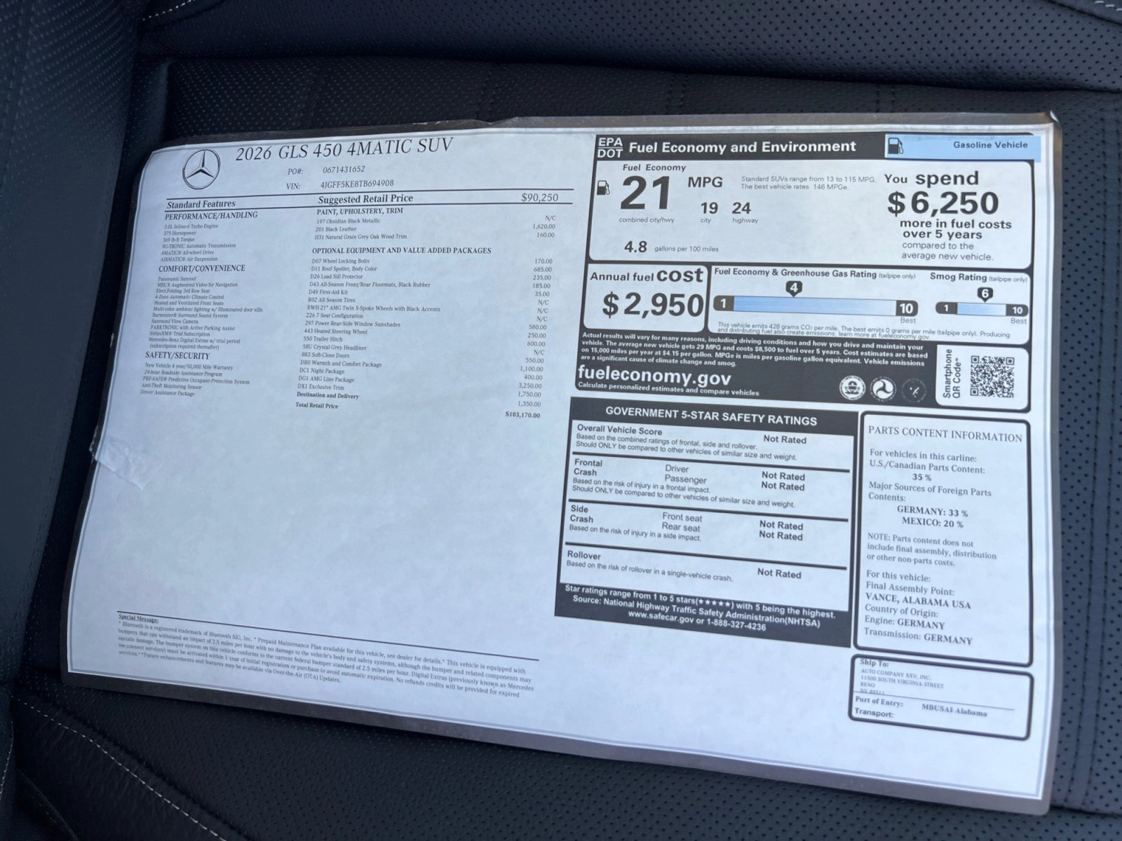 New 2026 Mercedes-Benz GLS 450 4MATIC image 19