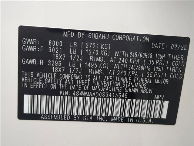 Certified 2025 Subaru Ascent Premium image 26