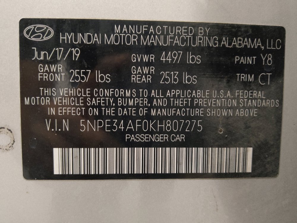 Used 2019 Hyundai Sonata Sport w/ Tech Package 03 FWD image 33