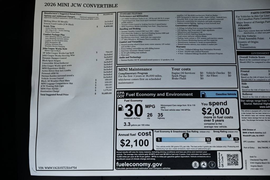 New 2026 MINI Cooper John Cooper Works image 40