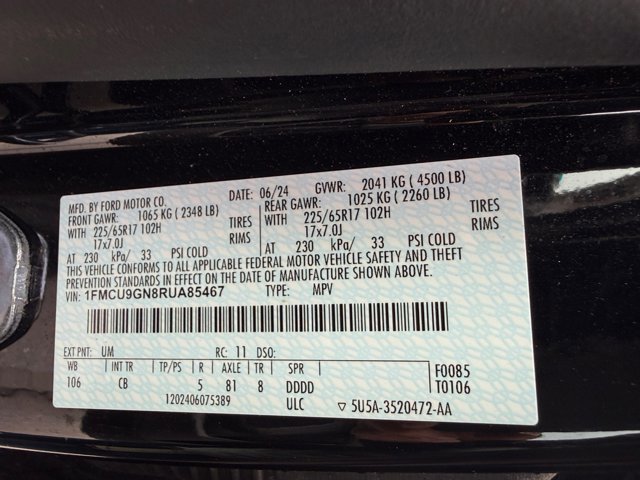 Used 2024 Ford Escape Active w/ Tech Pack #1 image 40