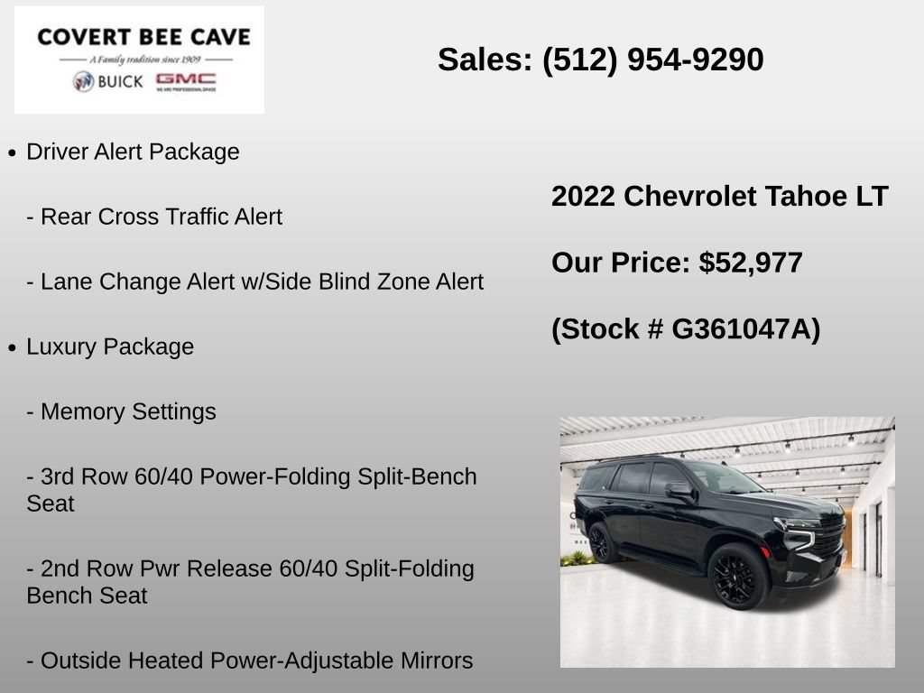 Used 2022 Chevrolet Tahoe LT w/ LT Signature Plus Package AWD/4WD image 24