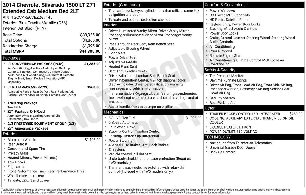 Used 2014 Chevrolet Silverado 1500 LT w/ LT Convenience Package AWD/4WD image 5