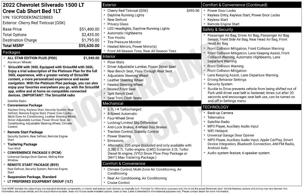 Used 2022 Chevrolet Silverado 1500 LT w/ All Star Edition Plus AWD/4WD image 30