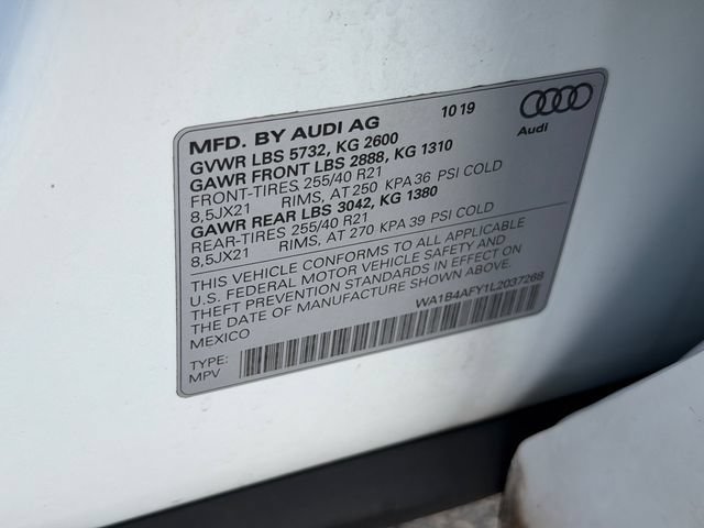 Used 2020 Audi SQ5 Premium Plus w/ Premium Plus Package AWD/4WD image 17