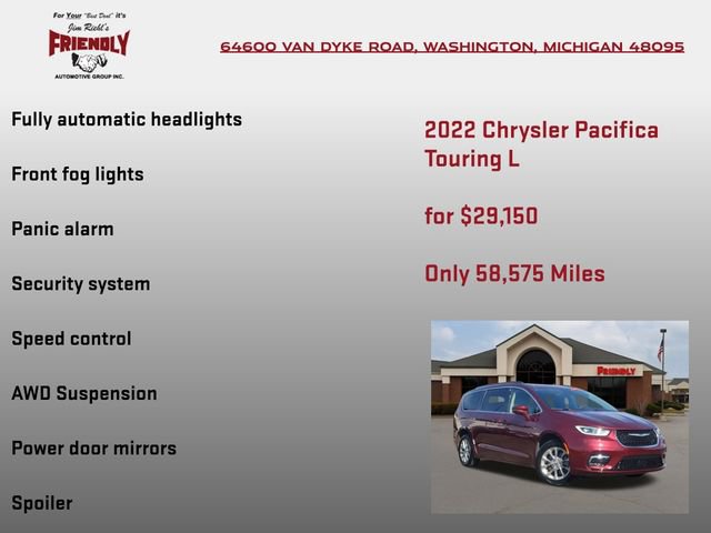 Used 2022 Chrysler Pacifica Touring-L image 30