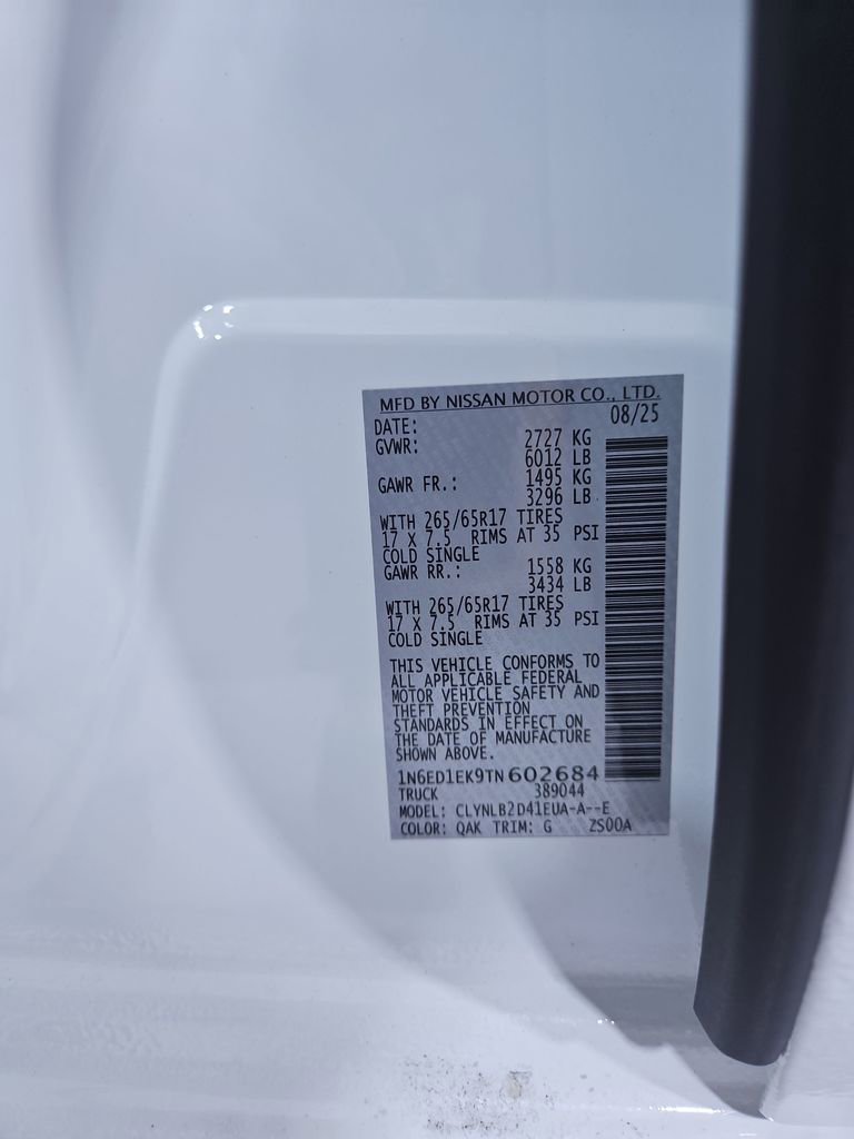 New 2026 Nissan Frontier SV image 28