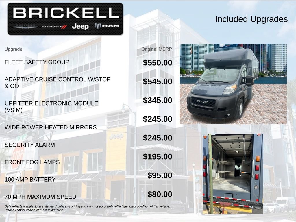 Used 2022 RAM ProMaster 3500 w/ Fleet Safety Group FWD image 5