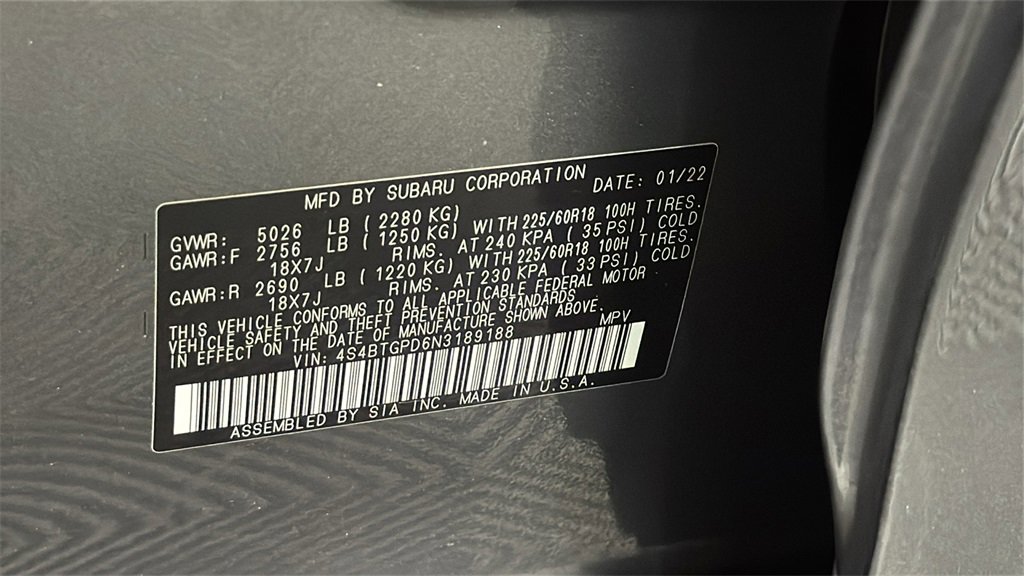 Used 2022 Subaru Outback Touring XT image 34