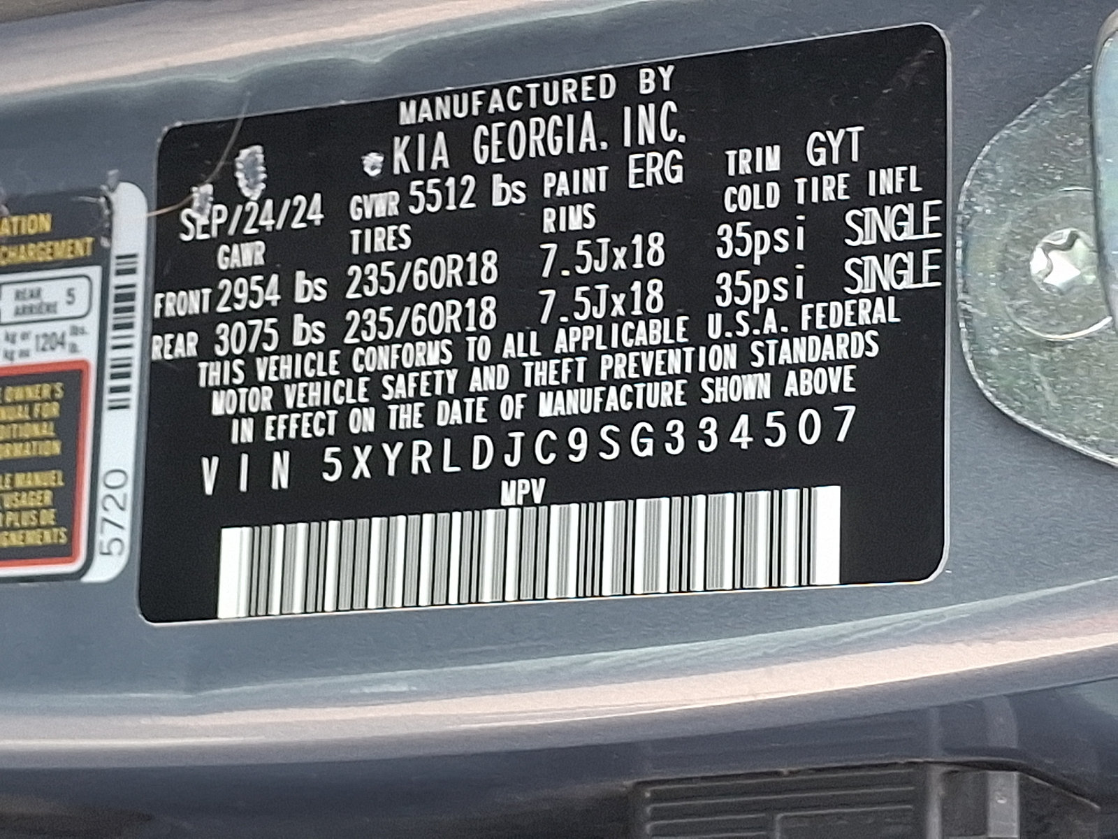 Certified 2025 Kia Sorento S w/ Panoramic Sunroof Package AWD/4WD image 29