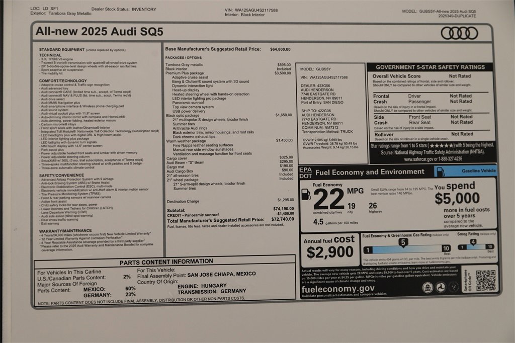 New 2025 Audi SQ5 Premium Plus image 31