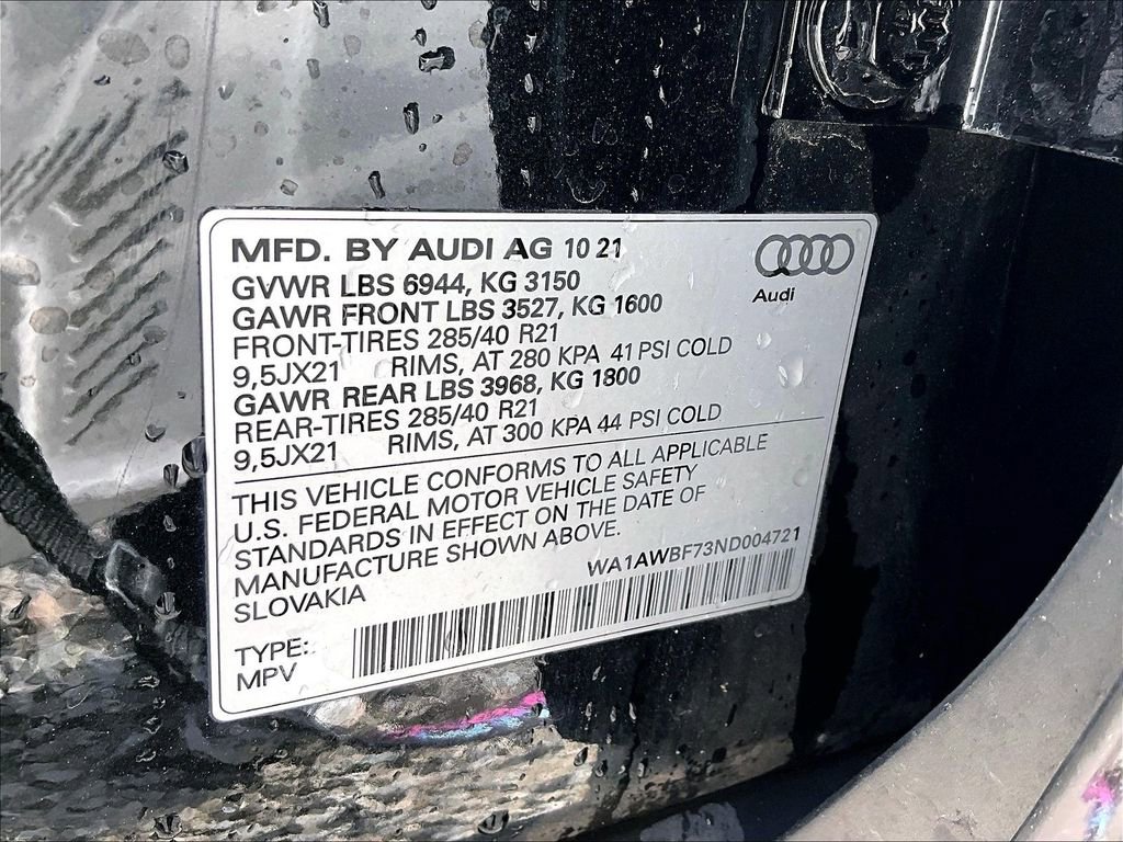 Used 2022 Audi SQ7 Premium Plus w/ SQ7 Executive Package image 32