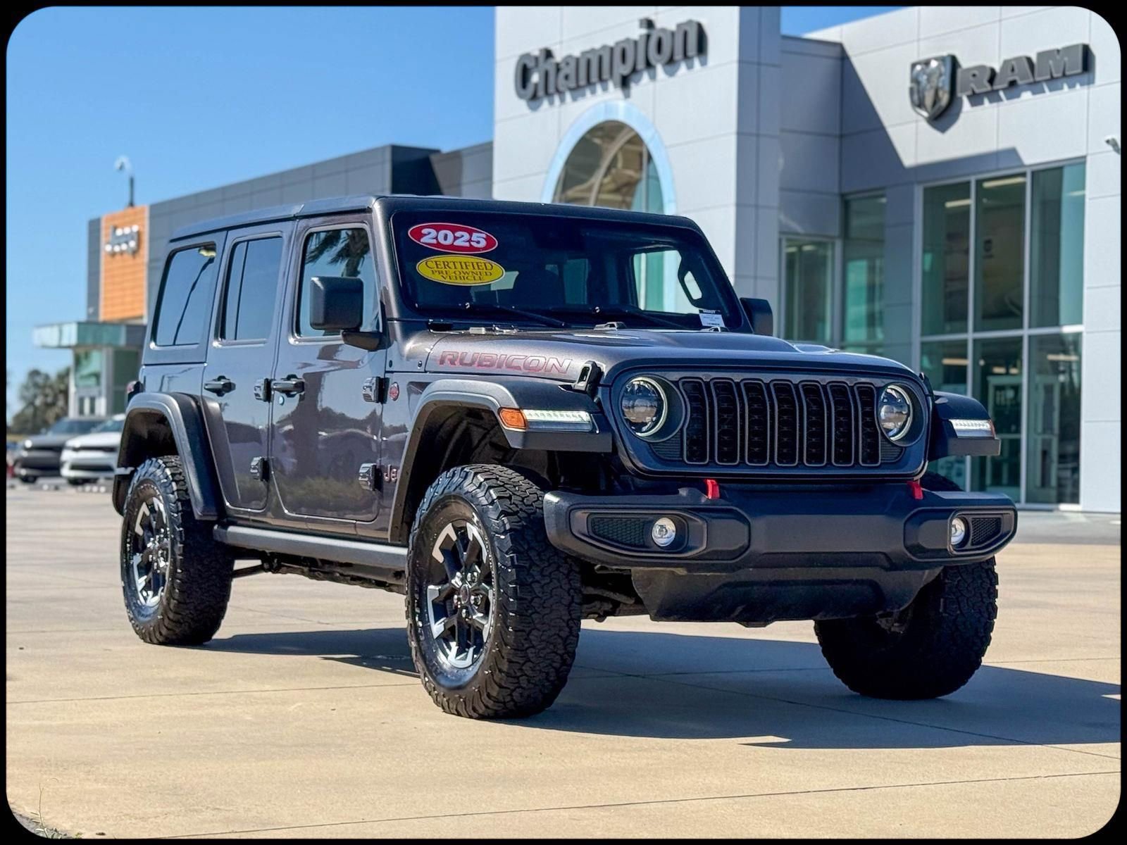 Certified 2025 Jeep Wrangler Unlimited Rubicon image 1