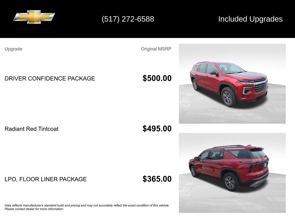 Used 2025 Chevrolet Traverse LT w/ Driver Confidence Package AWD/4WD image 5