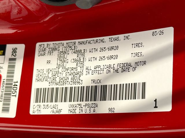 Certified 2026 Toyota Tundra Platinum AWD/4WD image 25