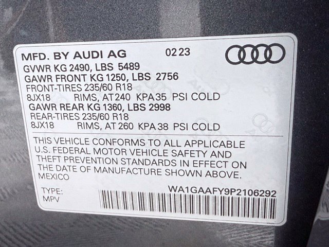 Certified 2023 Audi Q5 2.0T Premium w/ Convenience Package AWD/4WD image 27