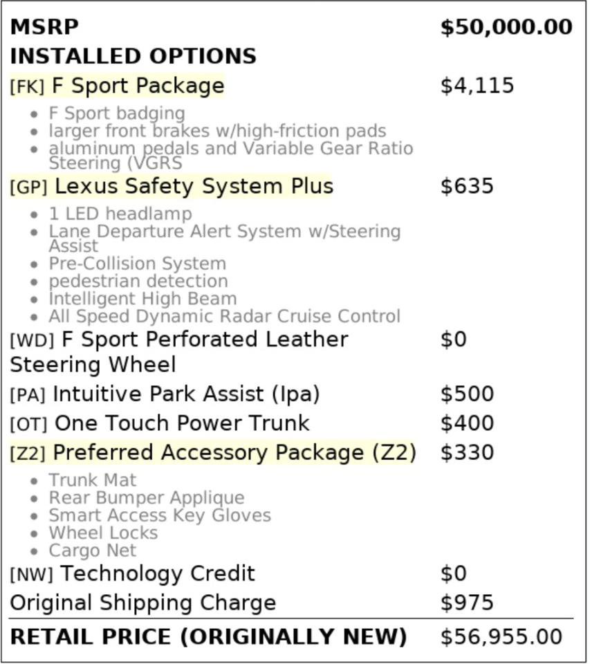 Used 2016 Lexus GS 350 F Sport w/ F Sport Package RWD image 10