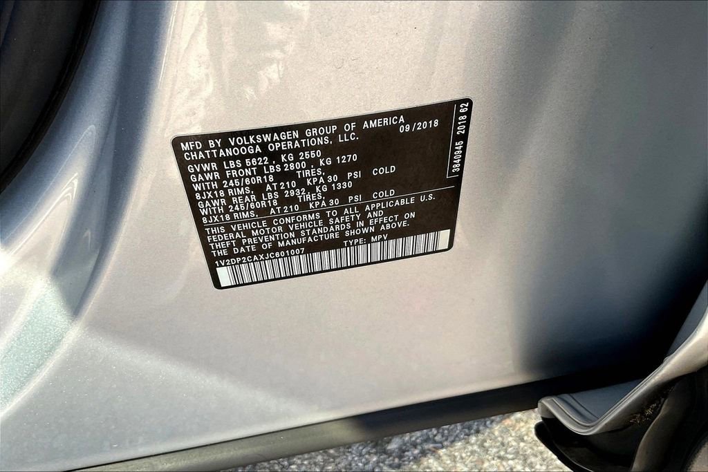 Used 2018 Volkswagen Atlas SE FWD image 19