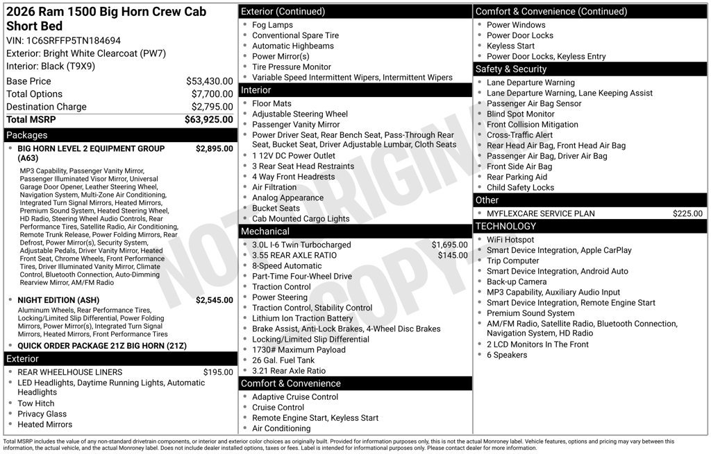 Used 2026 RAM 1500 Big Horn AWD/4WD image 27