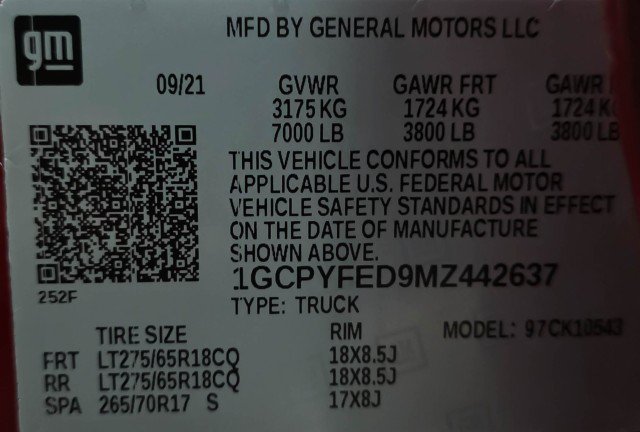Used 2021 Chevrolet Silverado 1500 LT Trail Boss w/ Bed Protection Package AWD/4WD image 41