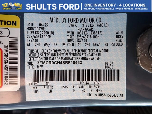 New 2025 Ford Bronco Sport Outer Banks AWD/4WD image 18