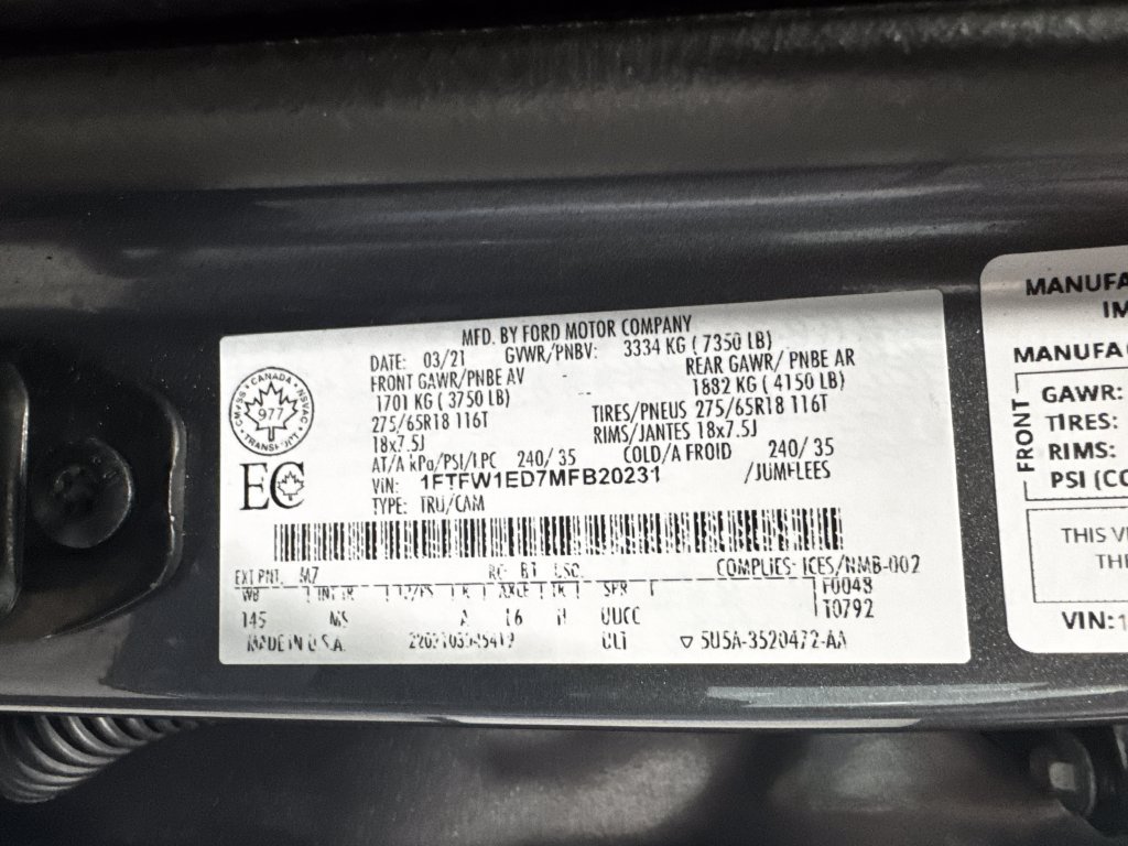 Used 2021 Ford F150 XLT w/ XTR Package AWD/4WD image 39