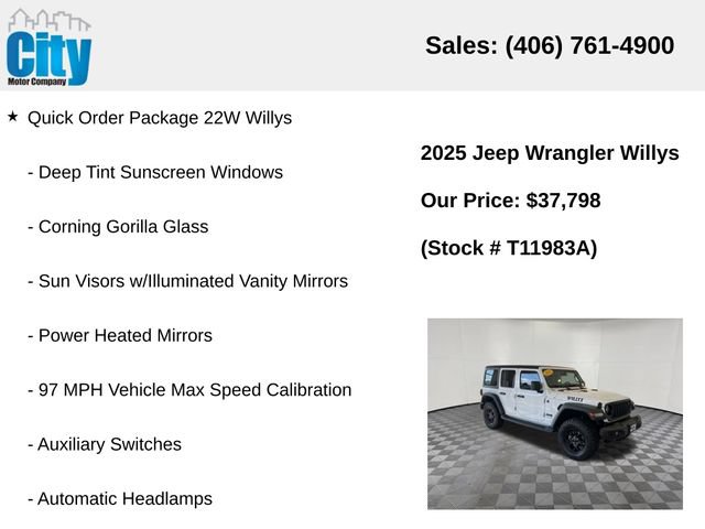 Used 2025 Jeep Wrangler Unlimited Sport AWD/4WD image 13