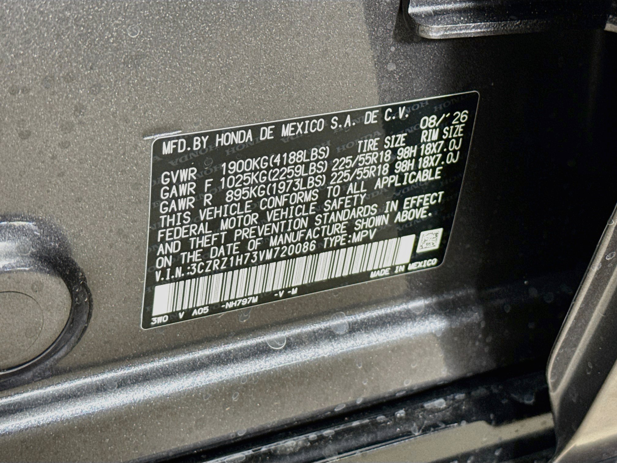 New 2027 Honda HR-V EX-L image 38