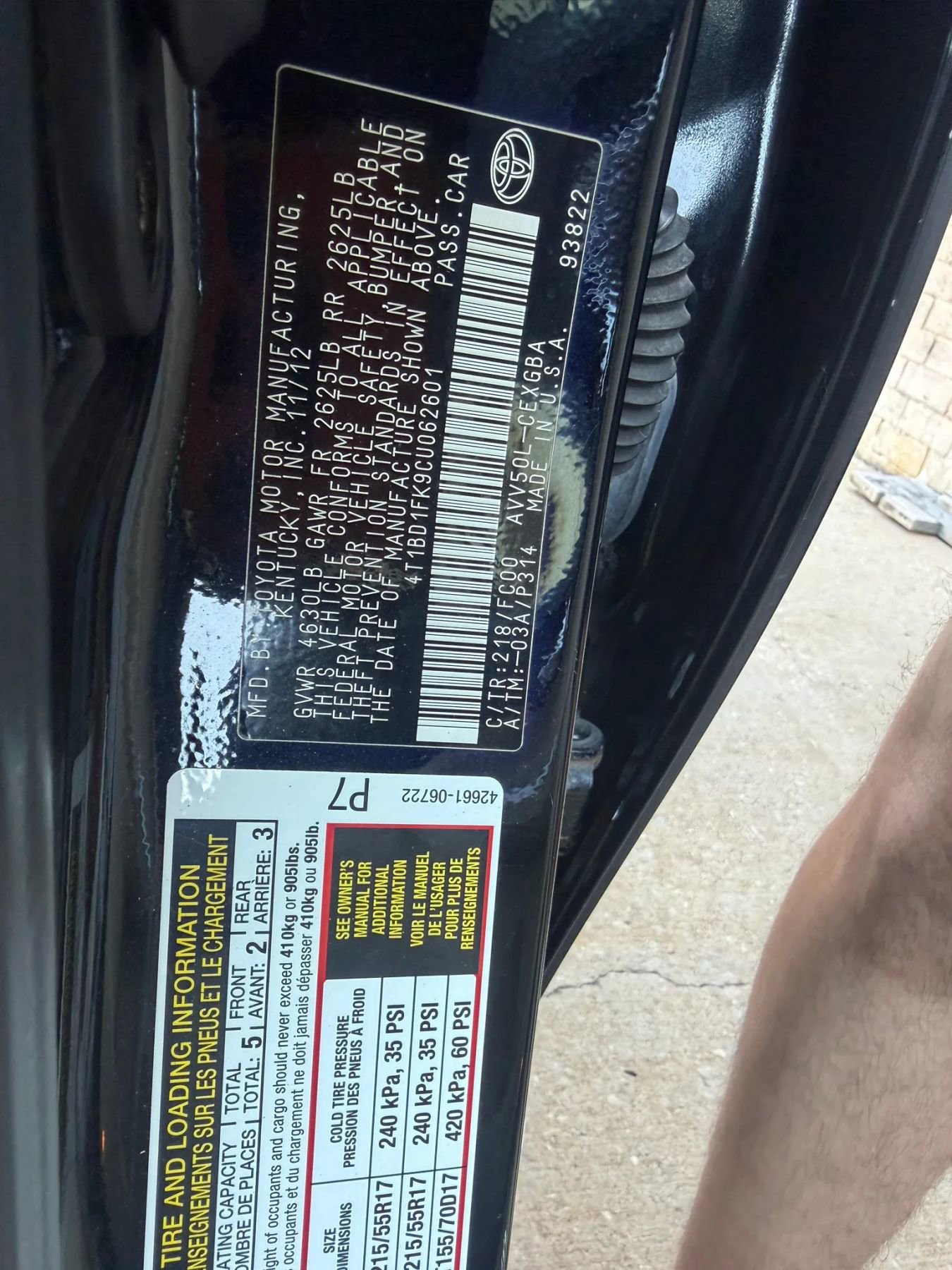 Used 2012 Toyota Camry XLE w/ Convenience Pkg FWD image 40