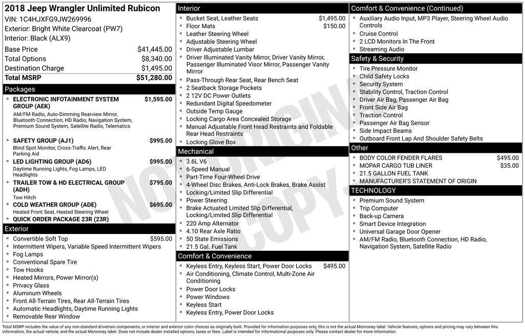 Used 2018 Jeep Wrangler Unlimited Rubicon image 2