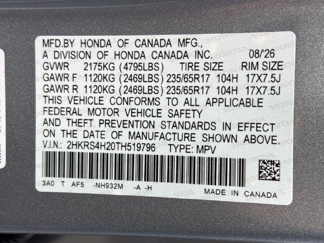New 2026 Honda CR-V LX image 20