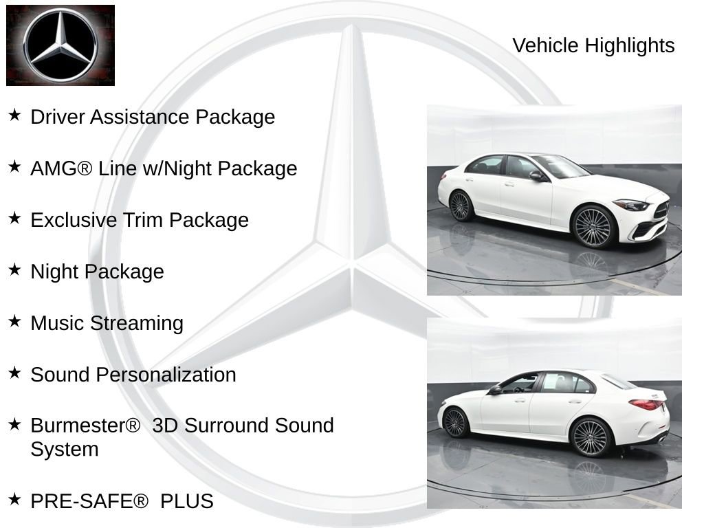 New 2024 Mercedes-Benz C 300 Sedan image 2