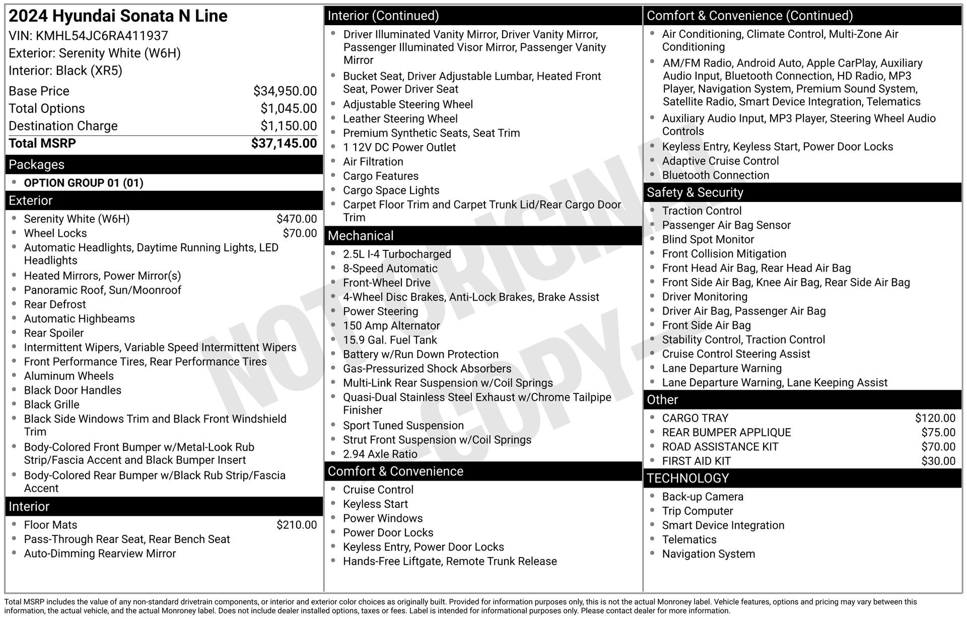 Used 2024 Hyundai Sonata N Line image 31